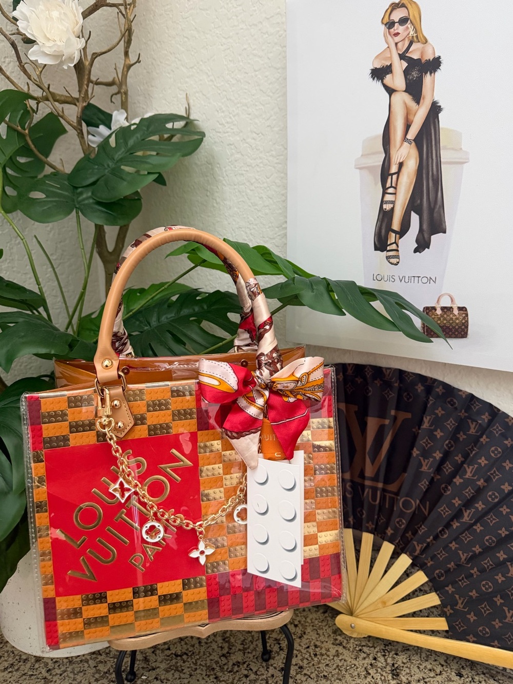 ♥️🤍🧡Louis Vuitton Lego Gift Bag Tote🧡🤍♥️